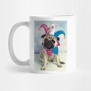 Pug Dog Jester Joker Mug